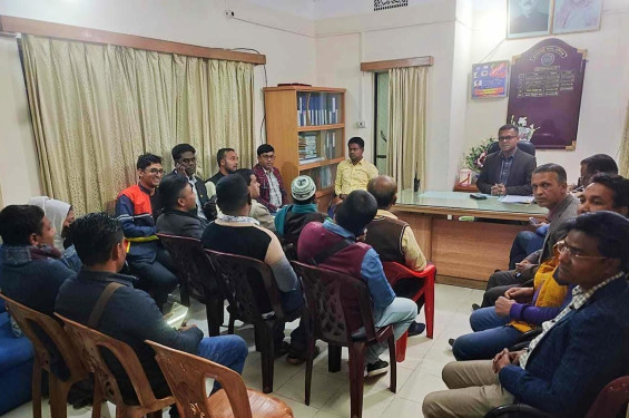 চুনারুঘাটের কর্মরত সাংবাদিকদের সঙ্গে থানার ওসির মতবিনিময় সভা