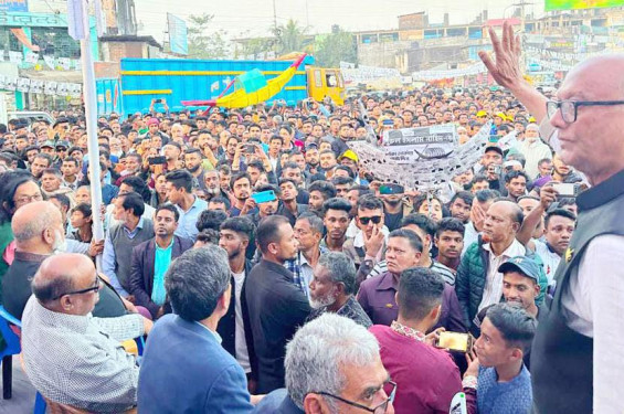 গোলাপগঞ্জে নৌকার শেষ নির্বাচনী জনসভা