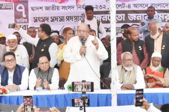 কোম্পানীগঞ্জে প্রবাসীকল্যাণ মন্ত্রীর শেষ জনসভা