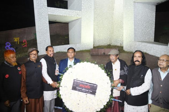 সিলেটে ফুলেল শ্রদ্ধায় ভাষা শহিদদের স্মরণ