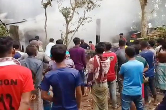 ঘুমন্ত অবস্থায় অগ্নিকাণ্ড হয়ে বৃদ্ধ নারীর মৃত্যু