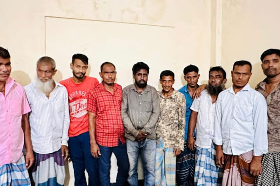 সিলেটে ১০ জুয়াড়ি গ্রেফতার