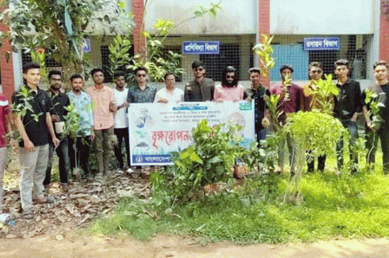 বিয়ানীবাজারে ছাত্রলীগের বৃক্ষ রোপণ কর্মসূচি