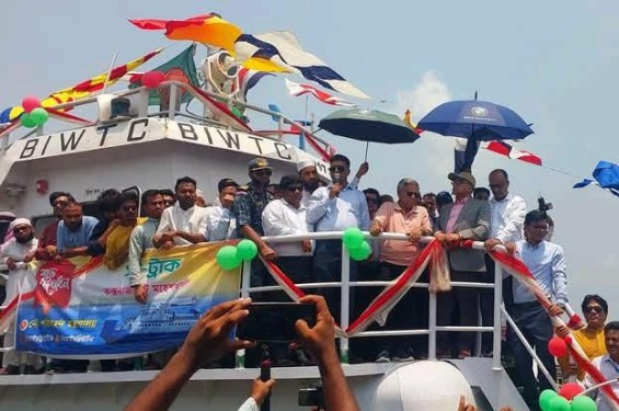 কক্সবাজার-মহেশখালী নৌপথে আনুষ্ঠানিক যাত্রা শুরু করল সি-ট্রাক ‘এসটি ভাষা শহীদ জব্বার’