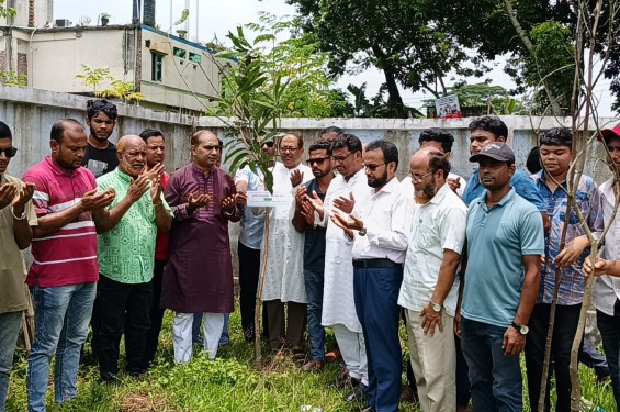 জুলাই শহীদের স্মরণে কালীগঞ্জে বিএনপি নেতা হামিদের বৃক্ষরোপণ কর্মসূচি