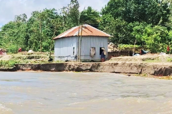 কুড়িগ্রামে বাড়ছে নদ-নদীর পানি, নিম্নাঞ্চলে বন্যার শঙ্কা