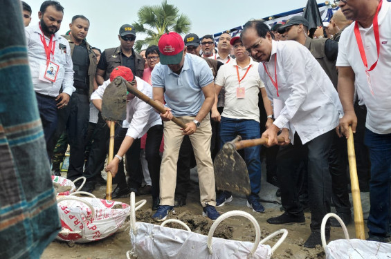 ত্রিশালে খাল পুনঃখনন উদ্বোধন করলেন প্রধানমন্ত্রী