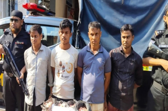 ১৯৫০০ পিস ইয়াবা সহ চার মাদক ব্যবসায়ী আটক