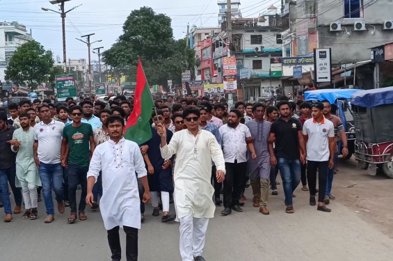 ঝিনাইদহে ছাত্রদলের বিক্ষোভ মিছিল ও সমাবেশ