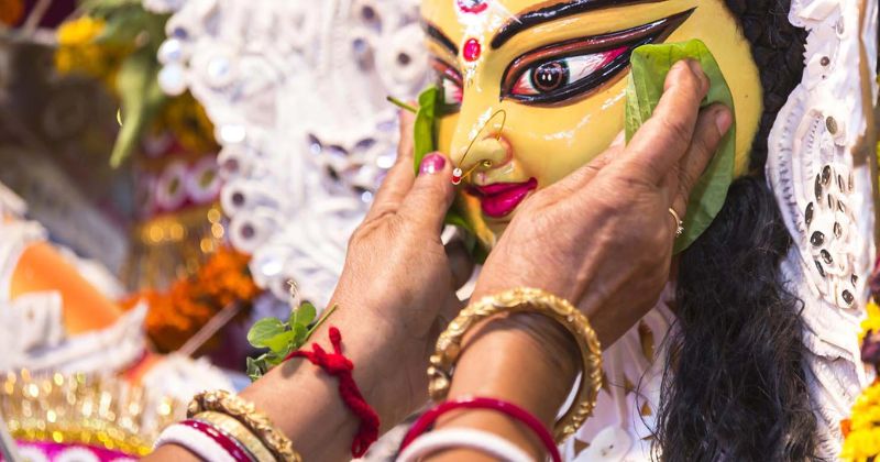 মহানবমীর পূজা শেষ