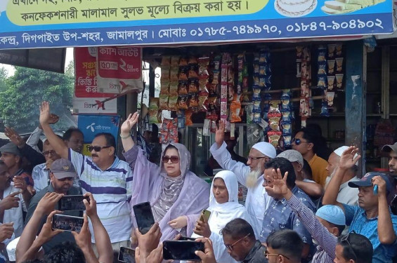 সরিষাবাড়ীতে আরনী তালুকদারের পথসভা অনুষ্ঠিত