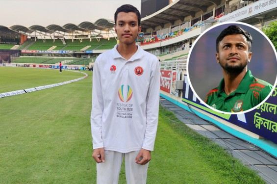 ‘৪০৪’ রান করা মুস্তাকিমের আদর্শ সাকিব, জানালেন স্বপ্নের কথা