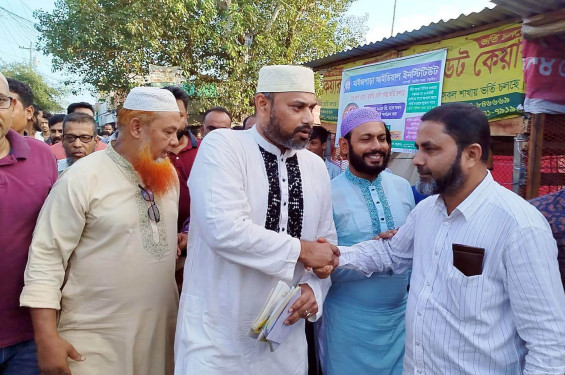 নড়াইল-২ আসনে ধানের শীষের মনোনয়ন প্রত্যাশী জর্জের গণসংযোগ