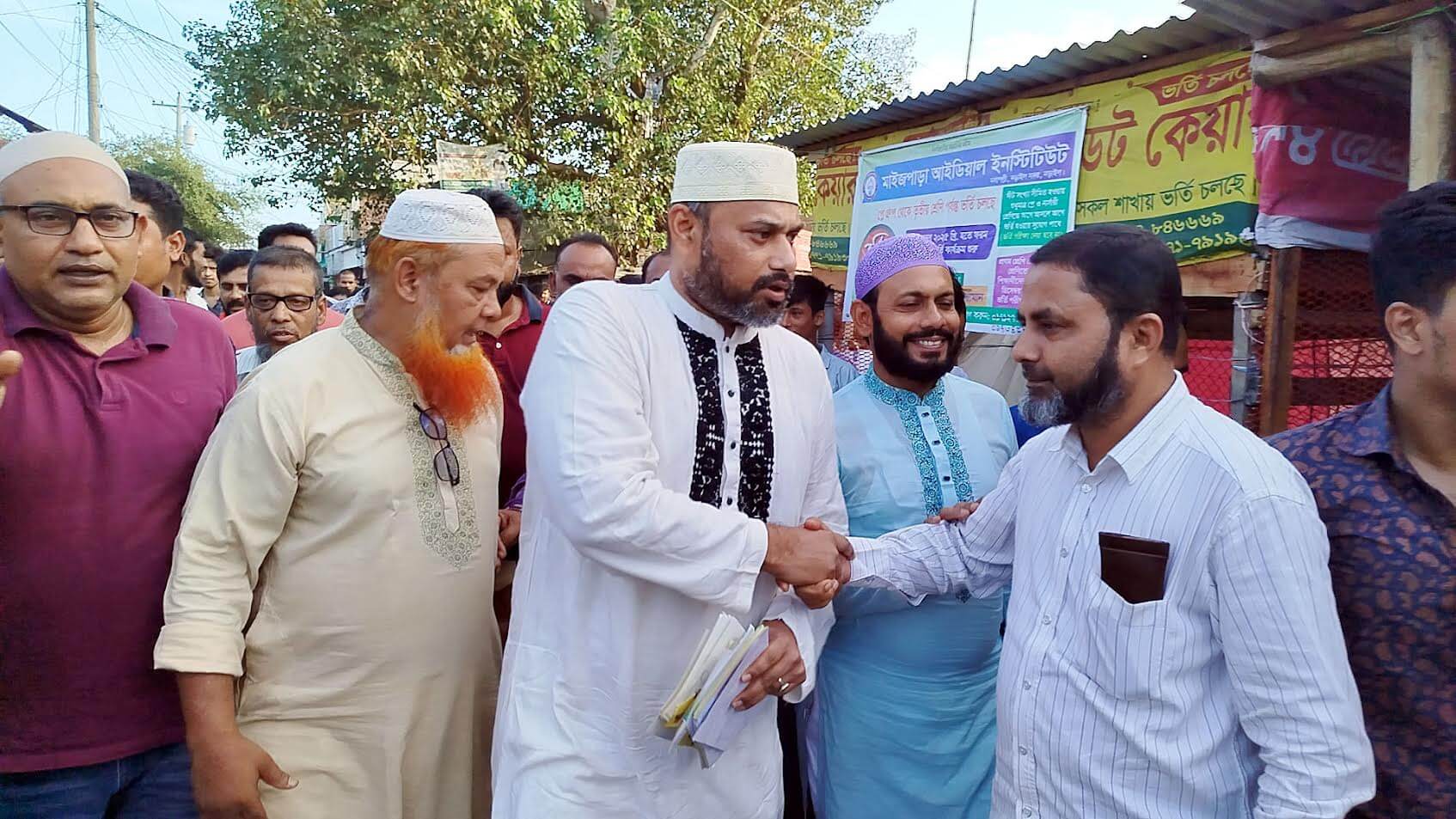 নড়াইল-২ আসনে ধানের শীষের মনোনয়ন প্রত্যাশী জর্জের গণসংযোগ