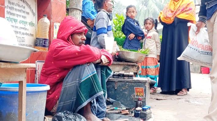 নবীনগরে শীতে জবুথবু জনজীবন