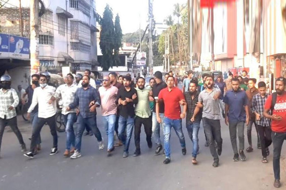 সিলেটে ছাত্রদলের বিক্ষোভ মিছিল