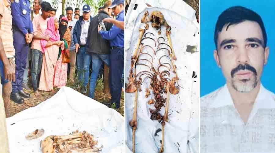 আত্রাইয়ে ১৯ মাস পর সুমন হত্যার রহস্য উদঘাটন, ডোবা থেকে কঙ্কাল উদ্ধার