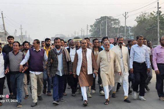 তারেক রহমান প্রধানমন্ত্রী ও আসাদুজ্জামান আইনমন্ত্রী হওয়ায় কালীগঞ্জে বিএনপি'র আনন্দ মিছিল