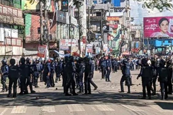 সুনামগঞ্জে পুলিশ-বিএনপি সংঘর্ষ