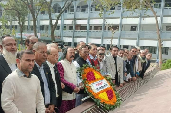 বঙ্গবন্ধুর স্বদেশ প্রত্যাবর্তন দিবসে সিলেটে বিভিন্ন মহলের শ্রদ্ধা