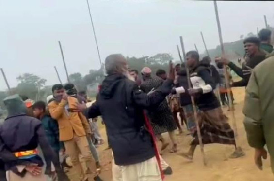 শান্তিগঞ্জে সংঘর্ষে ইউপি চেয়ারম্যানসহ আহত প্রায় ৪০