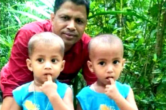 কুলাউড়ায় যমজ দুই শিশুকে পানিতে চুবিয়ে হত্যা অভিযোগে মা আটক