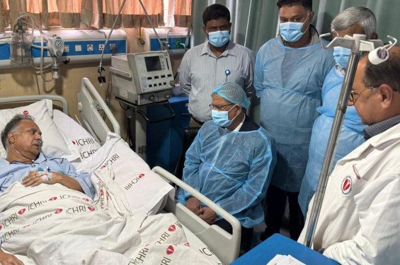 জ্বালানিমন্ত্রী টুকুকে দেখতে হাসপাতালে রাষ্ট্রপতি মির্জা ফখরুল