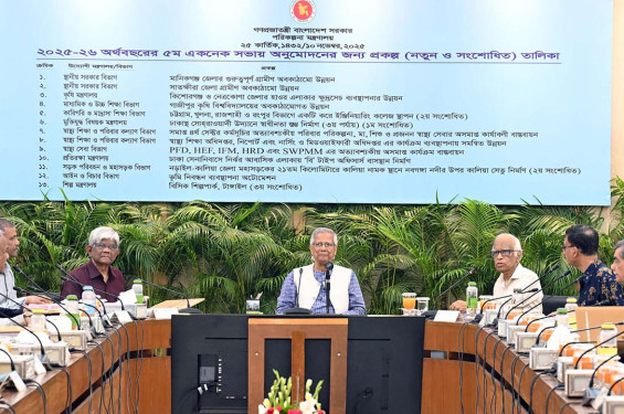 একনেকে ৭ হাজার ১৫০ কোটি   টাকার ১২ প্রকল্প অনুমোদন