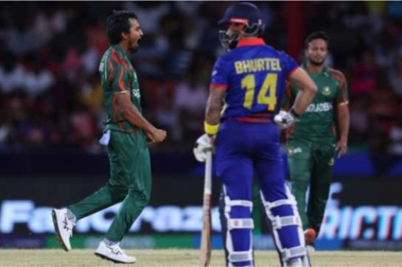 নেপালকে হারিয়ে সুপার এইটে বাংলাদেশ