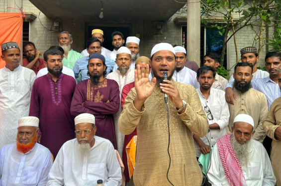 বাউফলে জামায়াত নেতা  ড. শফিকুল ইসলাম মাসুদের গণসংযোগ
