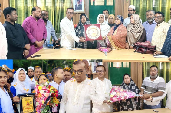 বেনাপোলে সহকারী শিক্ষক সেলিনা আক্তার কে বিদায় সংবর্ধনা