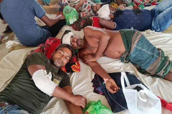 শৈলকুপায় আধিপত্য বিস্তার নিয়ে দু’পক্ষের সংঘর্ষে ১০ জন আহত