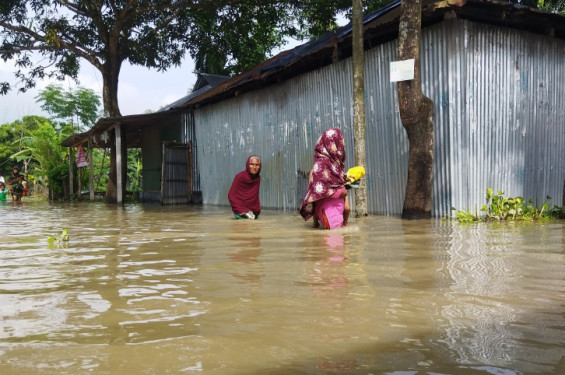 হবিগঞ্জে পানিবন্দি ৩ গ্রাম