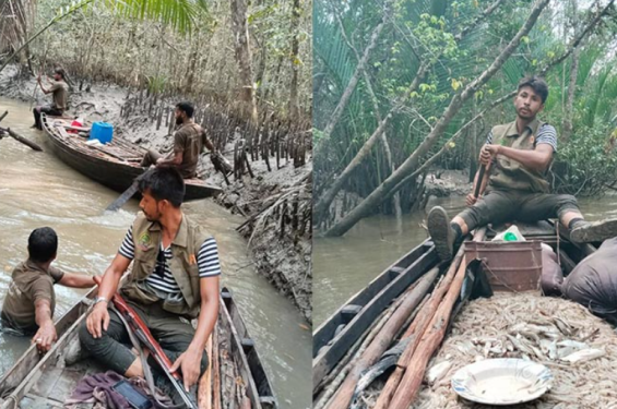 থামছেনা জেলেদের অবৈধভাবে মাছ শিকারা