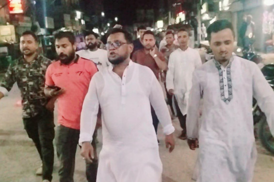 ভিপি নূরের ওপর হামলার প্রতিবাদে শ্রীমঙ্গলে গণঅধিকার পরিষদের বিক্ষোভ মিছিল ও প্রতিবাদ সমাবেশ