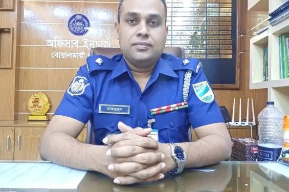 ফরিদপুর জেলার শ্রেষ্ঠ ওসি  হলেন  মাহমুদুল হাসান