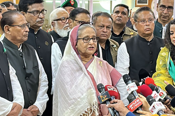 নির্বাচন বানচাল করতে চাইলে পরিণতি ভালো হবে না : প্রধানমন্ত্রী