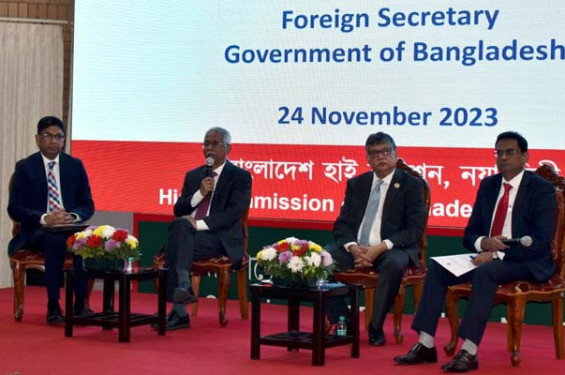দিল্লিতে ৯০ দেশের কূটনীতিকদের সামনে নির্বাচন প্রস্তুতি তুলে ধরলেন পররাষ্ট্র সচিব