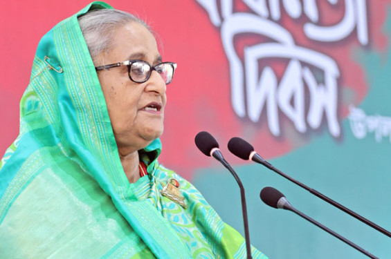 বিএনপি নেতারা কেন তাদের স্ত্রীদের ভারতীয় শাড়ি পোড়াচ্ছে না: শেখ হাসিনা