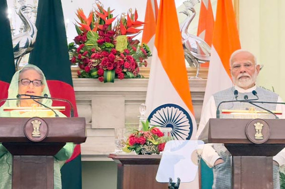 ভারতের সঙ্গে সম্পর্ককে বিশেষ গুরুত্ব দেয় বাংলাদেশ: শেখ হাসিনা
