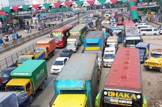 ঈদযাত্রায় যানজটের ৯৪ স্পট চিহ্নিত