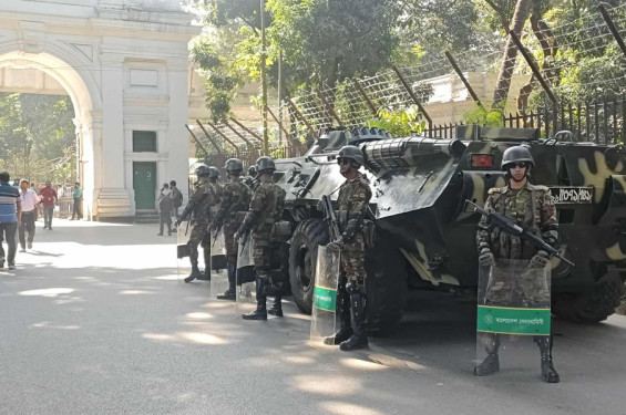 শেখ হাসিনার রায় ঘিরে কঠোর নিরাপত্তা