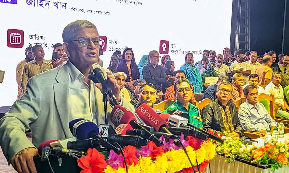 বিরোধী দল হাসিনার ভাষায় কথা বলছে : মির্জা ফখরুল