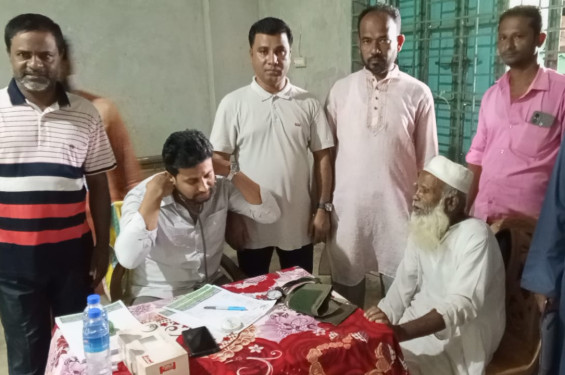 বাউফলে ফ্রি মেডিকেল ক্যাম্প অনুষ্ঠিত