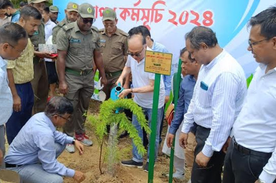 রাঙামাটি’র আসামবস্তী-কাপ্তাই পর্যটক সড়কের দু’পাশে বৃক্ষরোপন অভিযান