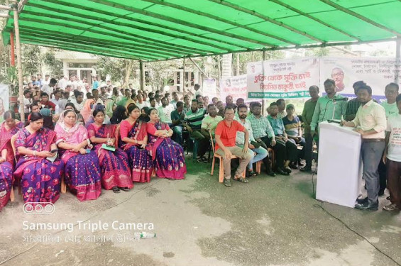 মৌলভীবাজার পল্লী বিদ্যুৎ সমিতির কর্মকর্তা কর্মচারীদের অষ্টম দিনের কর্মবিরতি পালন