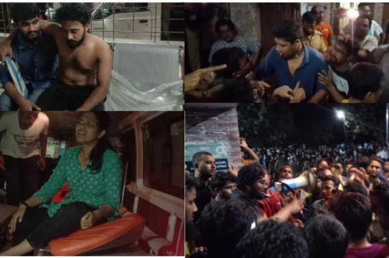 জাবিতে প্রক্টর-প্রভোস্টের উপস্থিতিতে শিক্ষার্থীদের উপর ছাত্রলীগের হামলা, আহত ২