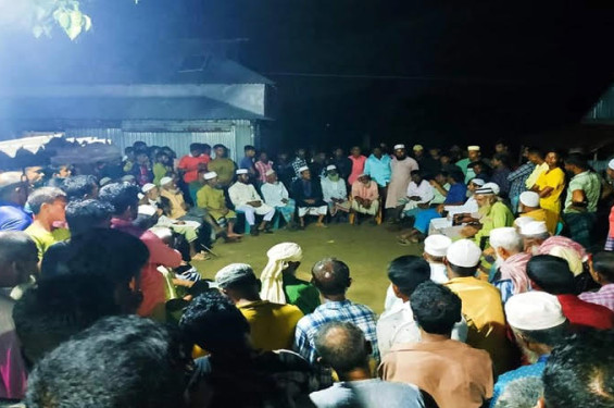 তাহিরপুরের চিকসা গ্রামে গানবাজনা নিষিদ্ধ ঘোষণা
