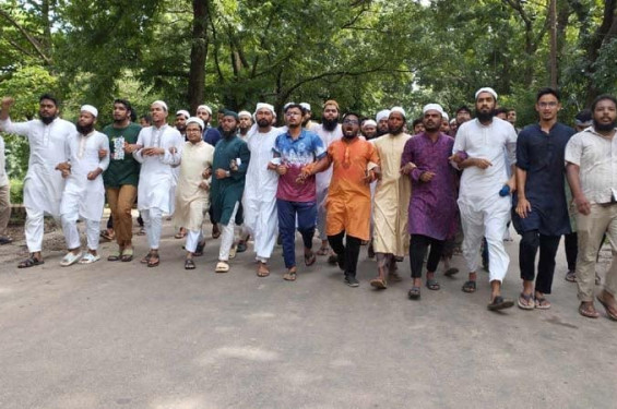 ভারতের আগ্রাসনের বিরুদ্ধে জাবিতে বিক্ষোভ মিছিল ও সমাবেশ