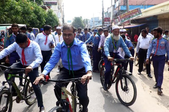 বিশ্ব শান্তি দিবস উপলক্ষে ঝিনাইদহে বাইসাইকেল র‌্যালি